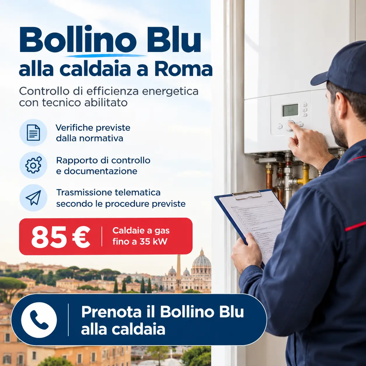 bollino blu caldaia roma tecnico fa il bollino blu caldaia roma